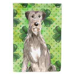 Shamrocks Irish Wolfhound Garden Size Flag