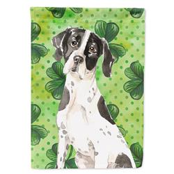 CK1806GF Shamrocks English Pointer Garden Size Flag