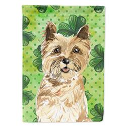 Shamrocks Cairn Terrier Garden Size Flag