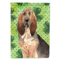 Shamrocks Bloodhound Garden Size Flag