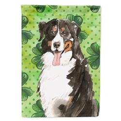 Shamrocks Bernese Mountain Dog Garden Size Flag