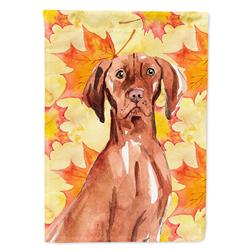 Fall Leaves Vizsla Garden Size Flag