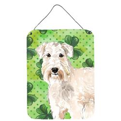 Shamrocks Wheaten Terrier Wall or Door Hanging Prints