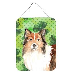 Shamrocks Sheltie Wall or Door Hanging Prints