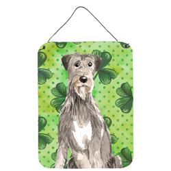 Shamrocks Irish Wolfhound Wall or Door Hanging Prints