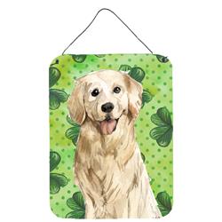 Shamrocks Golden Retriever Wall or Door Hanging Prints