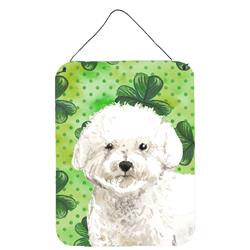 Shamrocks Bichon Frise Wall or Door Hanging Prints