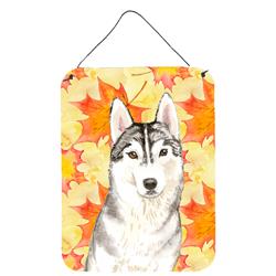 Fall Leaves Siberian Husky Wall or Door Hanging Prints