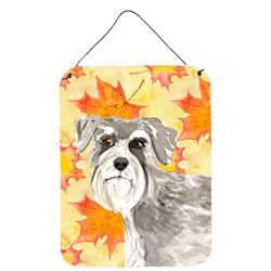 Fall Leaves Schnauzer No.1 Wall or Door Hanging Prints