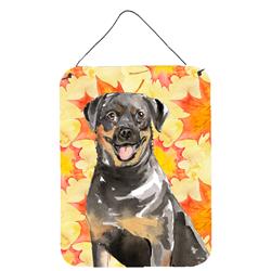 Fall Leaves Rottweiler Wall or Door Hanging Prints