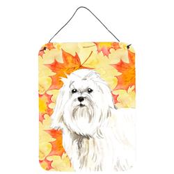 Fall Leaves Maltese Wall or Door Hanging Prints