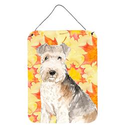Fall Leaves Lakeland Terrier Wall or Door Hanging Prints