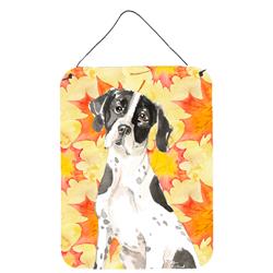 Fall Leaves English Pointer Wall or Door Hanging Prints