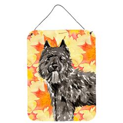 Fall Leaves Bouvier Des Flandres Wall or Door Hanging Prints