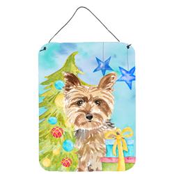 Christmas Tree Yorkie Yorkshire Terrier Wall or Door Hanging Prints