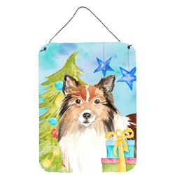 Christmas Tree Sheltie Wall or Door Hanging Prints