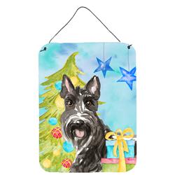 Christmas Tree Scottish Terrier Wall or Door Hanging Prints