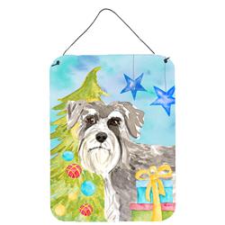 Christmas Tree Schnauzer No.1 Wall or Door Hanging Prints