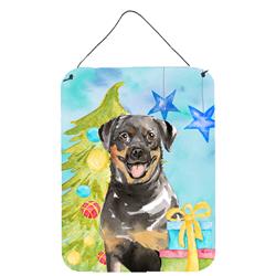 Christmas Tree Rottweiler Wall or Door Hanging Prints