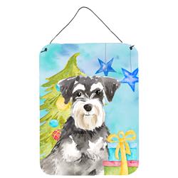 Christmas Tree Schnauzer No.2 Wall or Door Hanging Prints