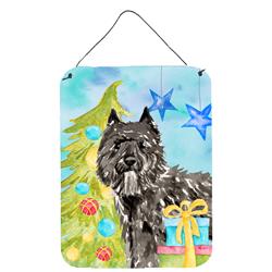 Christmas Tree Bouvier Des Flandres Wall or Door Hanging Prints