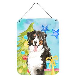 Christmas Tree Bernese Mountain Dog Wall or Door Hanging Prints
