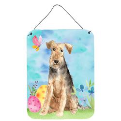 Easter Eggs Welsh Terrier Wall or Door Hanging Prints