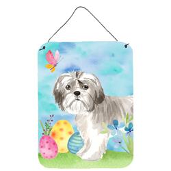 Easter Eggs Shih Tzu Puppy Wall or Door Hanging Prints