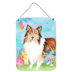 CK1901DS1216 Easter Eggs Sheltie Wall or Door Hanging Prints