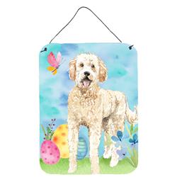 Easter Eggs Goldendoodle Wall or Door Hanging Prints