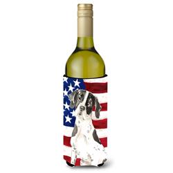 Patriotic USA English Pointer Wine Bottle Beverge Insulator Hugger