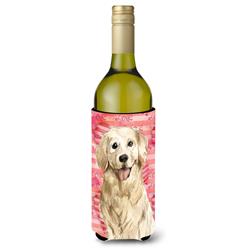Picture of Carolines Treasures CK1767LITERK Love a Golden Retriever Wine Bottle Beverge Insulator Hugger
