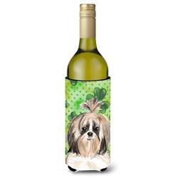 Shamrocks Shih Tzu Wine Bottle Beverge Insulator Hugger