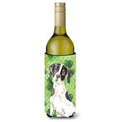 Picture of Carolines Treasures CK1806LITERK Shamrocks English Pointer Wine Bottle Beverge Insulator Hugger