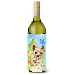Picture of Carolines Treasures CK1883LITERK Christmas Tree Cairn Terrier Wine Bottle Beverge Insulator Hugger