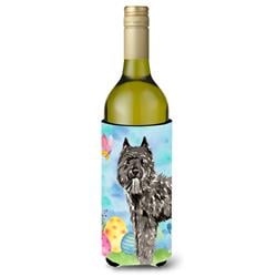 Picture of Carolines Treasures CK1922LITERK Easter Eggs Bouvier Des Flandres Wine Bottle Beverge Insulator Hugger