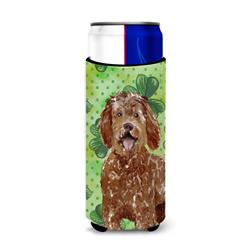 Picture of Carolines Treasures CK1800MUK Shamrocks Labradoodle Michelob Ultra Hugger for Slim Cans