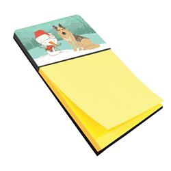 CK2033SN German Shepherd & Snowman Christmas Sticky Note Holder
