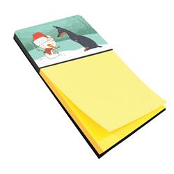 CK2038SN Doberman & Snowman Christmas Sticky Note Holder