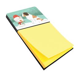 CK2050SN Saint Bernard Snowman Christmas Sticky Note Holder