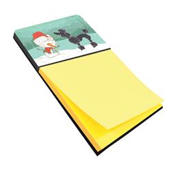 CK2064SN Black Poodle Snowman Christmas Sticky Note Holder