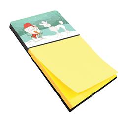 CK2067SN White Poodle Snowman Christmas Sticky Note Holder
