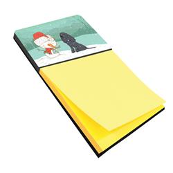 CK2070SN Black Spaniel Snowman Christmas Sticky Note Holder