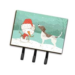 German Shorthair Snowman Christmas Leash or Key Holder