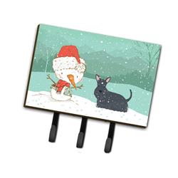 Scottish Terrier Snowman Christmas Leash or Key Holder
