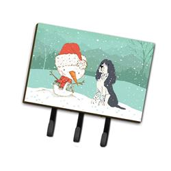 English Springer Spaniel Snowman Christmas Leash or Key Holder