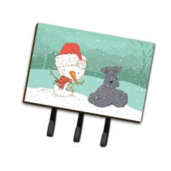 Lakeland Terrier Snowman Christmas Leash or Key Holder