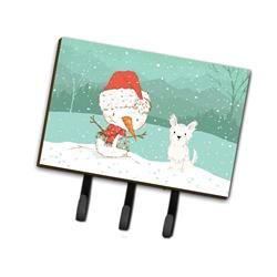 CK2097TH68 Westie Terrier Snowman Christmas Leash or Key Holder