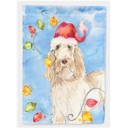 Christmas Lights Spinone Italiano Flag Canvas House Size
