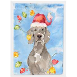 Christmas Lights Weimaraner Flag Canvas House Size